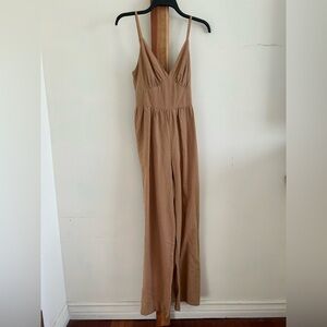 Chic Tan Jumpsuit for Women NWT